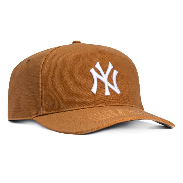 フォーティーセブンブランド 47 Brand 【 X Carhartt New York Yankees Hitch Adjustable Snapback Hat Men Brown 】 ヤンキース Snapback スナップバック 御徒面子 メンズ 赤銅色 赤銅色