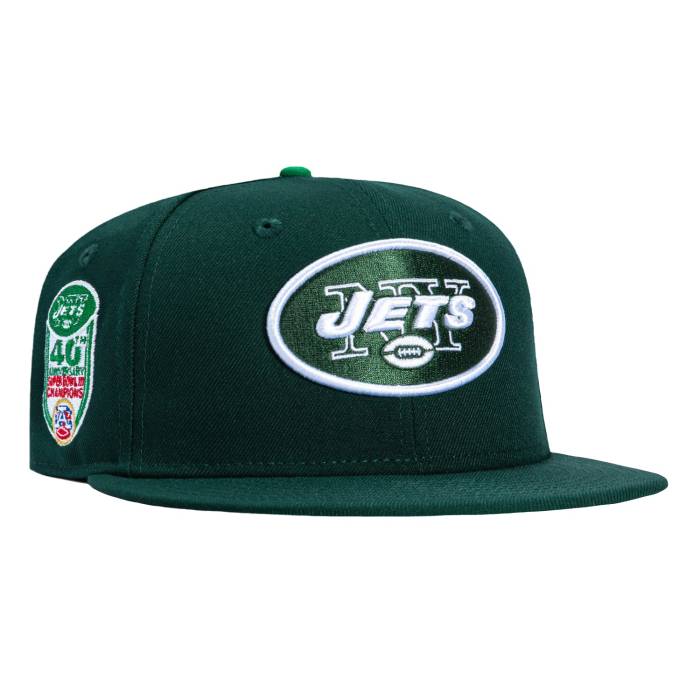 ニューエラ New Era 【 59Fifty New York Jets 40Th Anniversary Champions Patch Hat Men Green 】 jets ジェッツ メンズ green 緑・グリーン｜スニケス