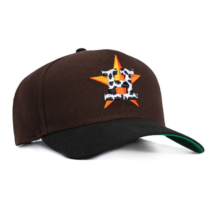 ニュー内鰓 New Era 【 9Forty A-Frame Houston Astros Cow Snapback Hat Men Brown / Black 】 ヒューストン アストロズ Snapback スナップバック 御徒面子 メンズ 赤銅色 赤銅色 黒いこと 黒いこと