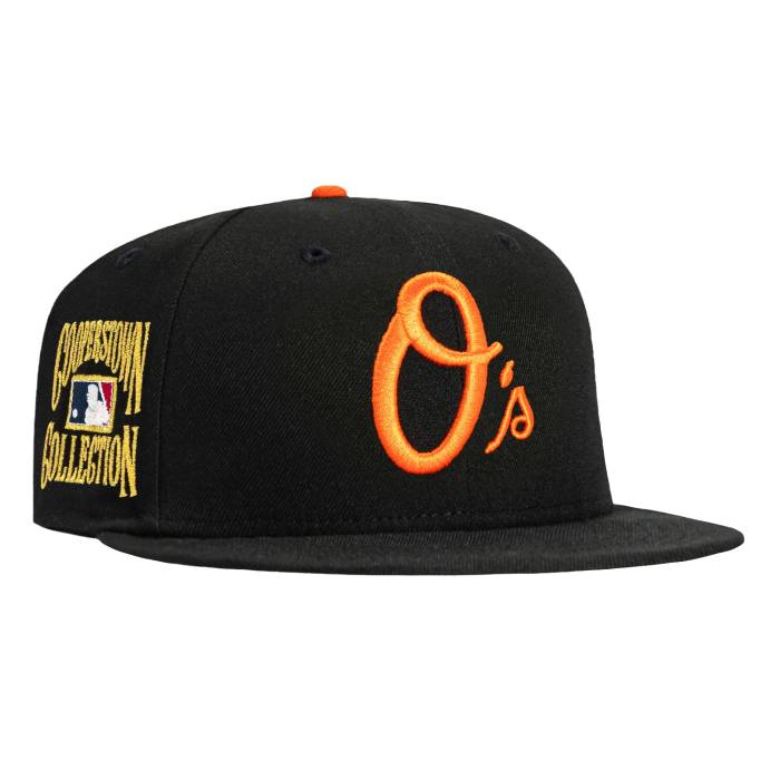 ニューエラ New Era 【 59Fifty Baltimore Orioles Gold Cooperstown Collection Patch Alternate Hat Men Black 】 ボルティモア オリオールズ ゴールド クーパーズタウン コレクション メンズ 黒色 ブラック｜スニケス