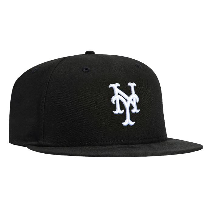 【★百貨店SALE★6/11真夜中2時迄】ニュー内鰓 New Era 【 59Fifty New York Mets Hat Men Black / White 】 メッツ メンズ 黒いこと 黒いこと 白いこと 白いこと