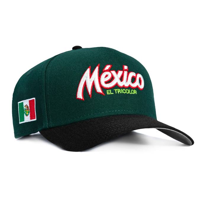 ニューエラ New Era 【 9Forty A-Frame Mexico El Tricolor Mexico Flag Patch Script Snapback Hat Men Green / Black 】 メキシコ スクリプト Snapback スナップバック バッグ メンズ green 緑・グリーン 黒色 ブラック｜スニケス