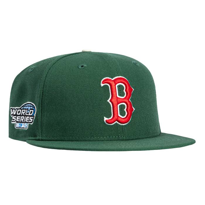 ニュー内鰓 New Era 【 59Fifty Boston Red Sox 2004 World Series Patch Hat Men Green 】 豆の町 Red 赤・赤いこと つづき物 メンズ green 緑・緑であること