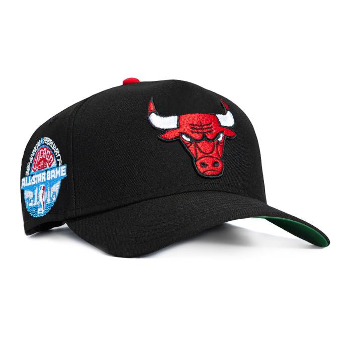 ニューエラ New Era 【 9Forty A-Frame Chicago Bulls 1988 All Star Game Patch Snapback Hat Men Black 】 シカゴ ブルズ Game ゲーム Snapback スナップバック バッグ メンズ 黒色 ブラック