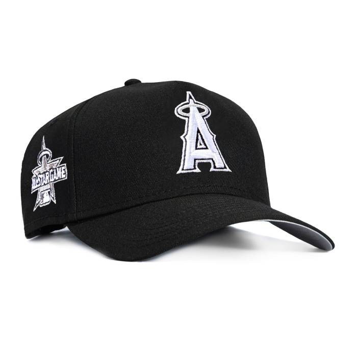 ニューエラ New Era 【 9Forty A-Frame Los Angeles Angels 2010 All Star Game Patch Snapback Hat Men Black / White 】 angels エンジェルス Game ゲーム Snapback スナップバック バッグ メンズ 黒色 ブラック 白色 ホワイト|スニケス