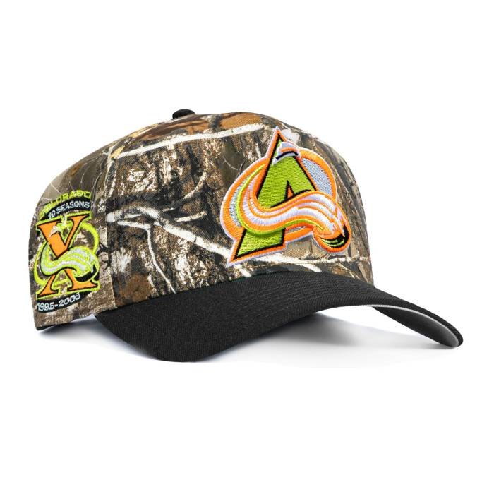 ニュー内鰓 New Era 【 9Fifty A-Frame Neon Realtree Colorado Avalanche 10Th Anniversary Patch Pre-Curved Snapback Hat Men Real Tree Camo / Black 】 コロラド アバランチ Snapback スナップバック 御徒面子 メンズ レアル 間鴨柄