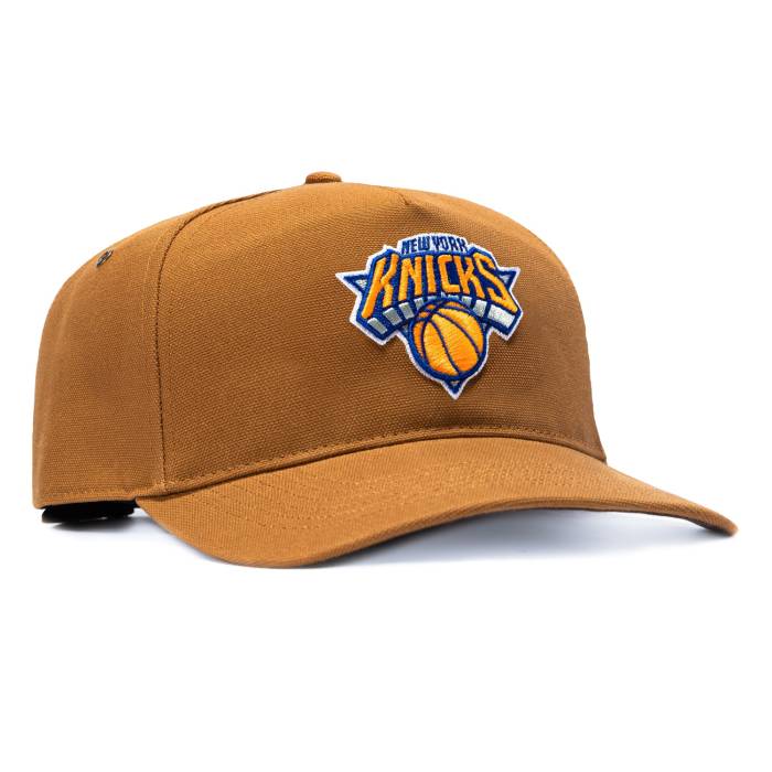 フォーティーセブンブランド 47 Brand 【 X Carhartt Hitch New York Knicks Adjustable Snapback Hat Men Brown 】 ニックス Snapback スナップバック 御徒面子 メンズ 赤銅色 赤銅色