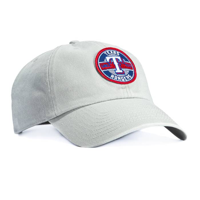 フォーティーセブンブランド 47 Brand 【 Cleanup Texas Rangers Circle Est. 1972 Patch Strapback Hat Men Grey 】 テキサス レンジャース メンズ 灰色 グレー