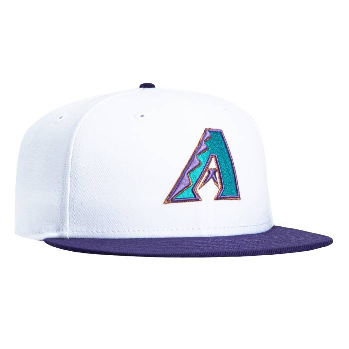 ニューエラ New Era 【 59Fifty Retro On-Field Arizona Diamondbacks 1998 Hat Men White / Purple 】 レトロ アリゾナ ダイヤモンドバックス メンズ 白色 ホワイト Purple 紫・パープル｜スニケス