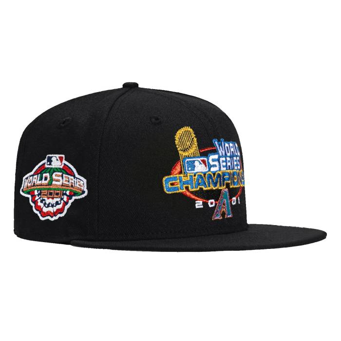 ニューエラ New Era 【 59Fifty Arizona Diamondbacks 2001 World Series Patch 2001 World Series Champions Logo Hat Men Black 】 アリゾナ ダイヤモンドバックス シリーズ ロゴ メンズ 黒色 ブラック