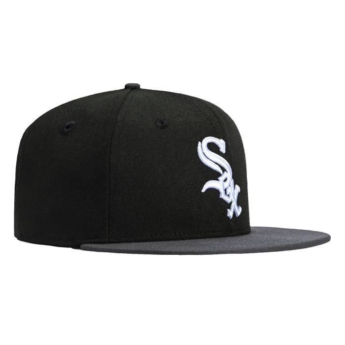 ニューエラ New Era 【 59Fifty Chicago White Sox Hat Men Black / Graphite 】 シカゴ 白色 ホワイト メンズ 黒色 ブラック｜スニケス
