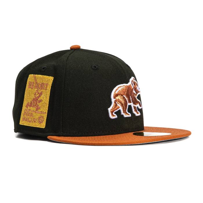 ニューエラ New Era 【 59Fifty Chicago Cubs Be Alert For Foul Balls Patch Bp Hat Men Black / Brown 】 シカゴ カブス メンズ 黒色 ブラック 茶色 ブラウン