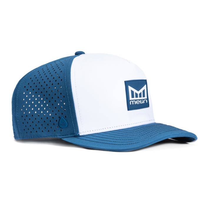 メリン Melin 【 Odysea Stacked Hydro Seaport Collection Snapback Hat Men White / Royal 】 Hydro ハイドロ コレクション Snapback スナップバック バッグ メンズ 白色 ホワイト｜スニケス