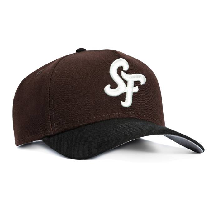 ニューエラ New Era 【 9Forty A-Frame San Francisco Giants 2025 City Connect Snapback Hat Men Brown / Black / Ivy 】 ジャイアンツ シティ Snapback スナップバック バッグ メンズ 茶色 ブラウン 黒色 ブラック｜スニケス