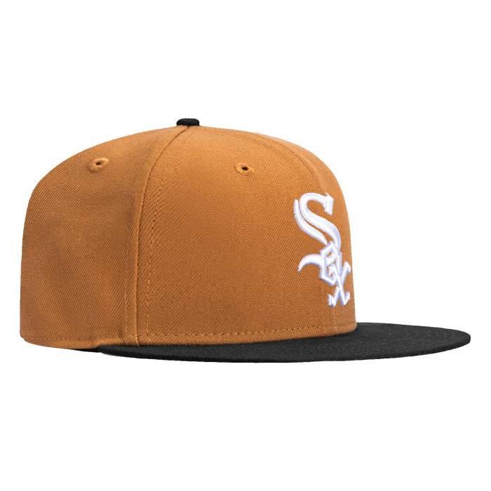 ニューエラ New Era 【 59Fifty Chicago White Sox Hat Men Khaki / Black 】 シカゴ 白色 ホワイト メンズ カーキ 黒色 ブラック｜スニケス