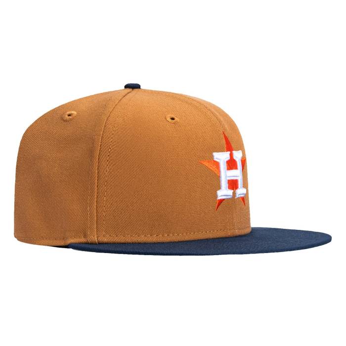 ニューエラ New Era 【 59Fifty Houston Astros Hat Men Khaki / Navy 】 ヒューストン アストロズ メンズ カーキ 紺色 ネイビー