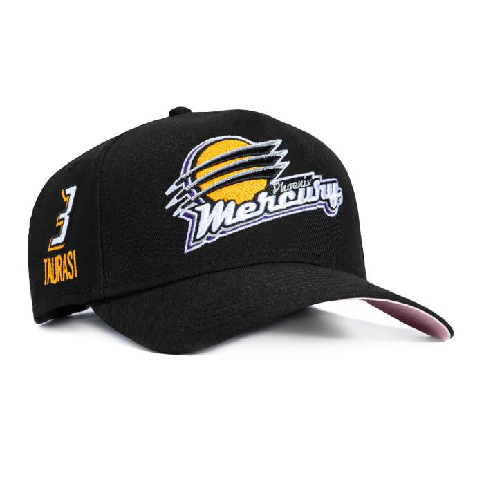 ニューエラ New Era 【 9Forty A-Frame Phoenix Mercury Diana Taurasi 3 Patch Snapback Hat Men Black 】 フェニックス Snapback スナップバック バッグ メンズ 黒色 ブラック｜スニケス