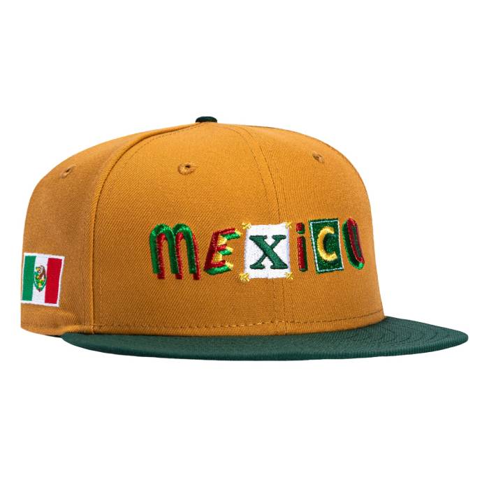 ニューエラ New Era 【 59Fifty Mexico Mexican Flag Patch Ransom Hat Men Khaki / Green 】 メキシコ ランサム メンズ カーキ green 緑・グリーン｜スニケス