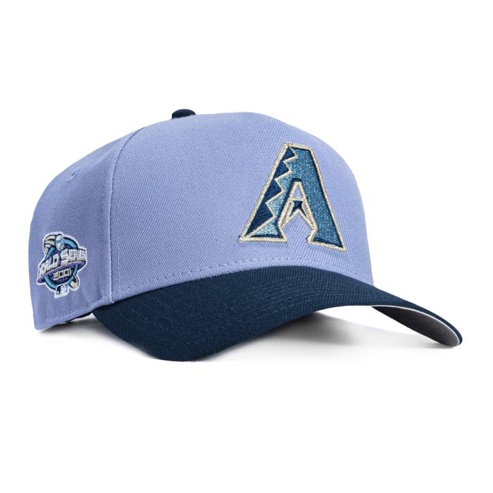 ニューエラ New Era 【 9Forty A-Frame Arizona Diamondbacks 2001 World Series Patch A Snapback Hat Men Lavender / Navy 】 アリゾナ ダイヤモンドバックス シリーズ Snapback スナップバック バッグ メンズ 紺色 ネイビー 18,204円