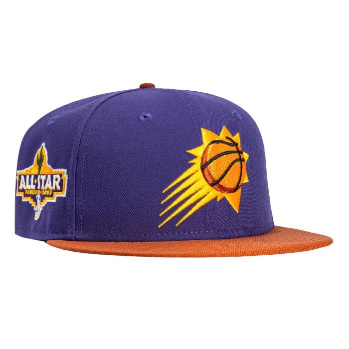 ニューエラ New Era 【 59Fifty Phoenix Suns 2009 All Star Game Patch Hat Men Purple / Burnt Orange 】 フェニックス サンズ Game ゲーム メンズ Purple 紫・パープル orange 橙・オレンジ｜スニケス