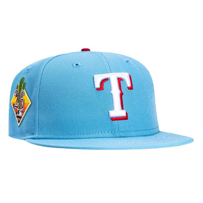 【★百貨店SALE★6/11真夜中2時迄】ニュー内鰓 New Era 【 59Fifty Texas Rangers 2026 Arizona Spring Training Patch Hat Men Light Blue 】 一つ星の州 レンジャース アリゾナ Spring 春月 形づくる メンズ 青碧 青碧