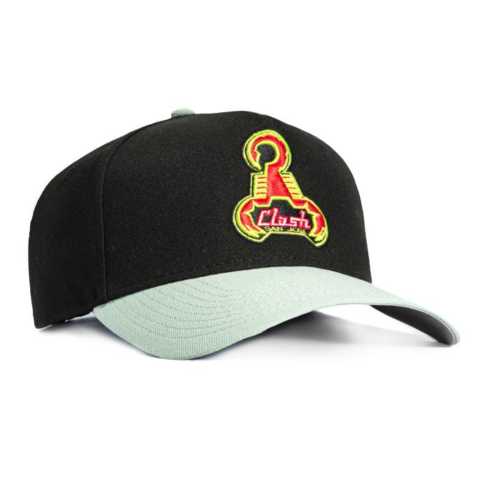 ニュー内鰓 New Era 【 9Forty A-Frame San Jose Earthquakes Clash Snapback Hat Men Black / Everest Green 】 アースクエイクス Snapback スナップバック 御徒面子 メンズ 黒いこと 黒いこと green 緑・緑であること