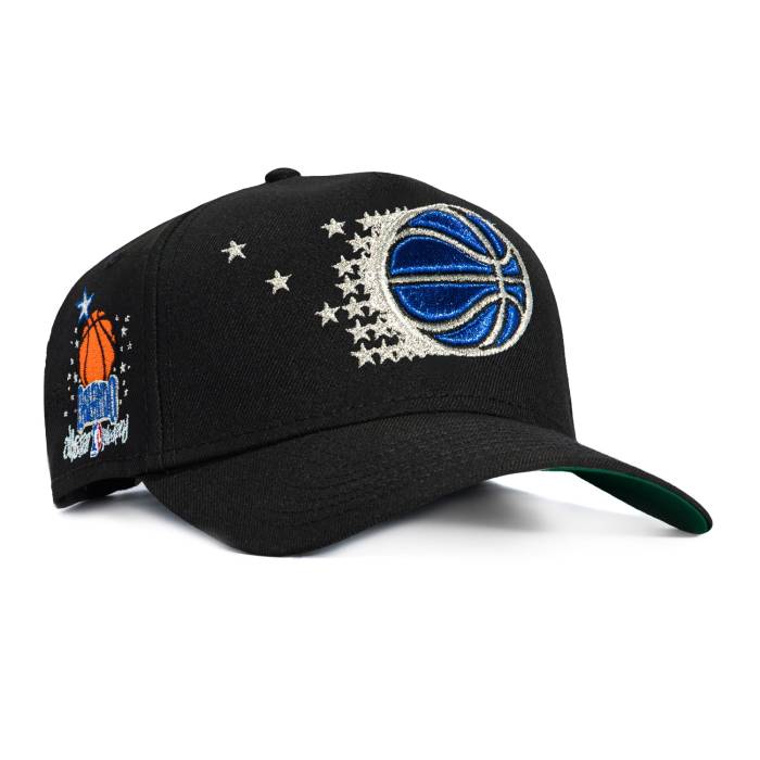 ニューエラ New Era 【 9Forty A-Frame Black Dome Orlando Magic 1989 All Star Game Patch Snapback Hat Men Black 】 黒色 ブラック オーランド マジック Game ゲーム Snapback スナップバック バッグ メンズ 黒色 ブラック|スニケス