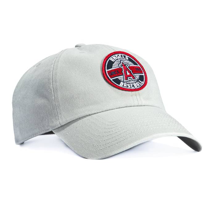 フォーティーセブンブランド 47 Brand 【 Cleanup Los Angeles Angels Circle Est. 1961 Patch Strapback Hat Men Grey 】 angels エンジェルス メンズ 灰色 グレー