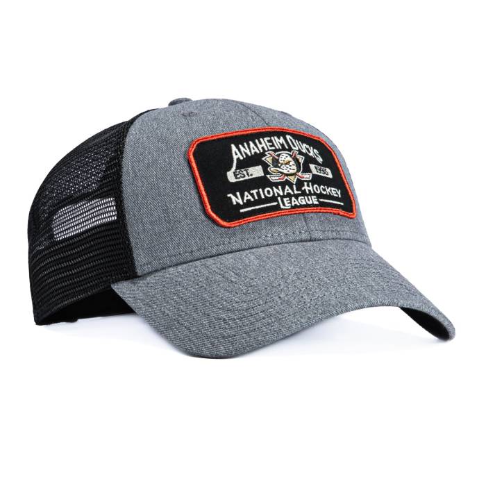 フォーティーセブンブランド 47 Brand 【 Mvp Anaheim Ducks Est. 1993 Patch Trucker Snapback Hat Men Charcoal 】 アナハイム ダックス トラッカー Snapback スナップバック バッグ メンズ チャコール