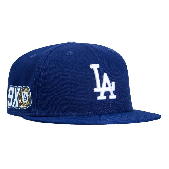【★百貨店SALE★6/11真夜中2時迄】ニュー内鰓 New Era 【 59Fifty Los Angeles Dodgers 9X Ring Patch Hat Men Royal 】 ドジャース メンズ