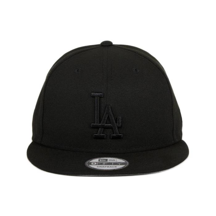 ニューエラ New Era 【 9Fifty Mlb Basic Los Angeles Dodgers Snapback Hat Men Black On Black 】 ドジャース Snapback スナップバック バッグ メンズ 黒色 ブラック