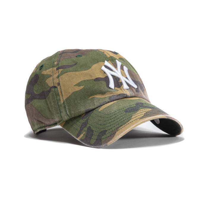 フォーティーセブンブランド 47 Brand 【 New York Yankees Cleanup Adjustable Hat Men Camo / White 】 ヤンキース メンズ カモ柄 白色 ホワイト|スニケス