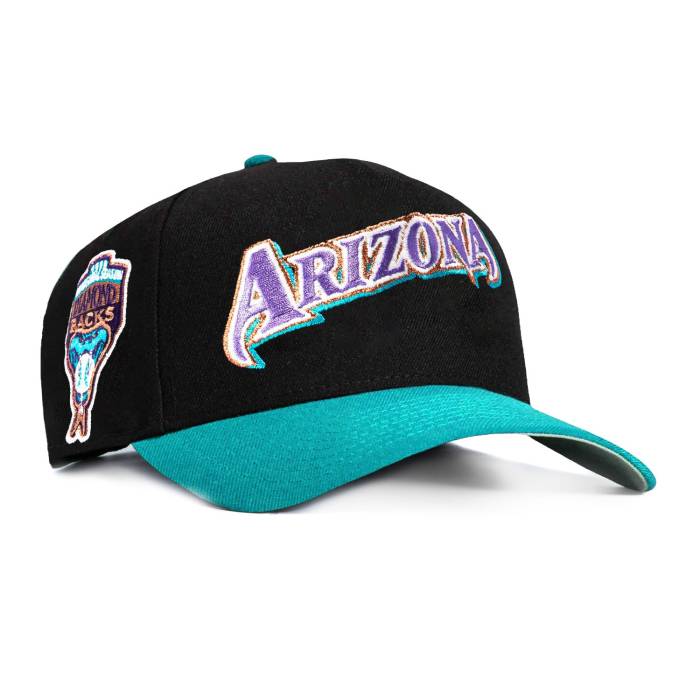ニューエラ New Era 【 9Forty A-Frame Arizona Diamondbacks Inaugural Patch Word Snapback Hat Men Black / Teal 】 アリゾナ ダイヤモンドバックス Snapback スナップバック バッグ メンズ 黒色 ブラック｜スニケス