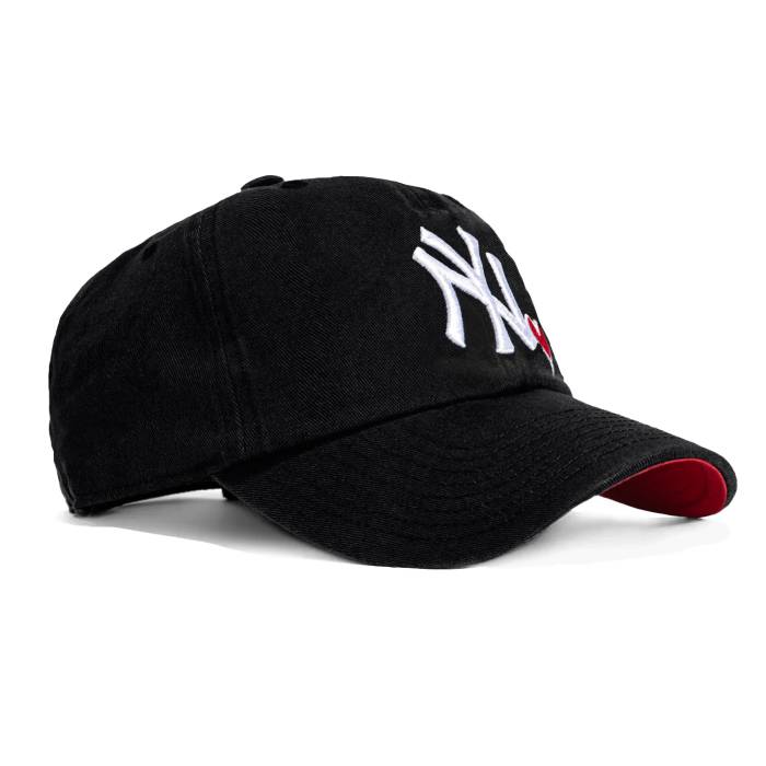 フォーティーセブンブランド 47 Brand 【 New York Yankees Icon Heart Cleanup Adjustable Hat Men Black 】 ヤンキース アイコン メンズ 黒色 ブラック