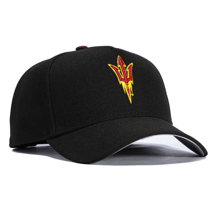 ニュー内鰓 New Era 【 9Forty A-Frame Arizona State Sun Devils Otc Hat Men Black 】 アリゾナ State 滑るゲーム盤 デビルス メンズ 黒いこと 黒いこと