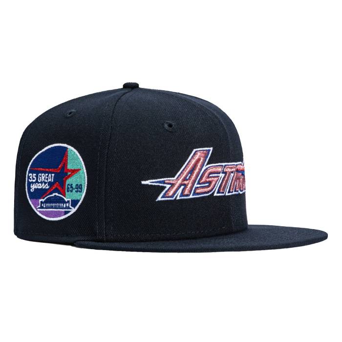 ニューエラ New Era 【 59Fifty Marine Metallics Houston Astros 35Th Anniversary Patch Word Hat Men Navy 】 ヒューストン アストロズ メンズ 紺色 ネイビー|スニケス
