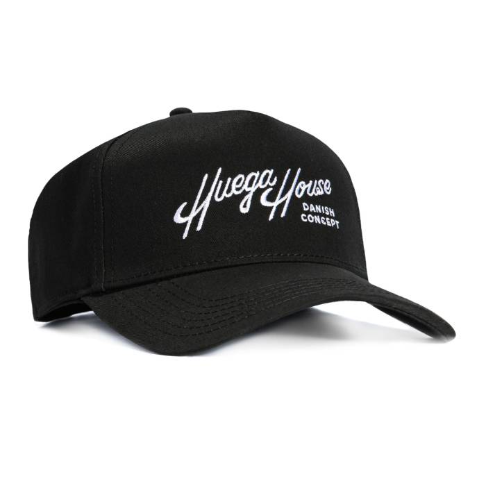 Huega House 【 Retro Script Snapback Hat Men Black 】 レトロ スクリプト Snapback スナップバック バッグ メンズ 黒色 ブラック