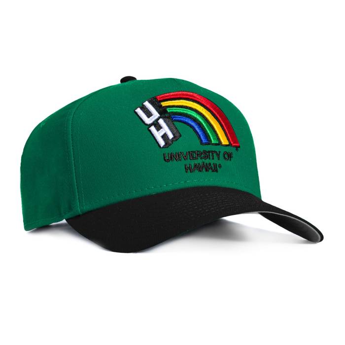 ニュー内鰓 New Era 【 9Seventy Hawaii Warriors 1980 Logo Stretch-Snapback Hat Men Kelly Green / Black 】 アロハ州 ウォリアーズ ロゴタイプ メンズ green 緑・緑であること 黒いこと 黒いこと