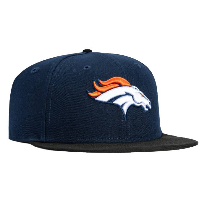 ニューエラ New Era 【 59Fifty Denver Broncos Hat Men Navy / Black 】 デンバー ブロンコス メンズ 紺色 ネイビー 黒色 ブラック｜スニケス
