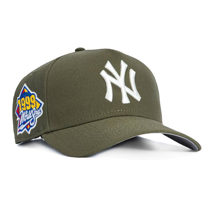 ニューエラ New Era 【 9Forty A-Frame New York Yankees 1999 World Series Patch Snapback Hat Men Olive / Ivy 】 ヤンキース シリーズ Snapback スナップバック バッグ メンズ olive オリーブ