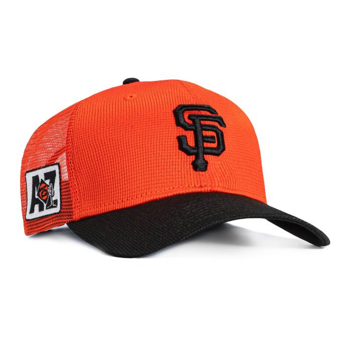 ニューエラ New Era 【 9Seventy San Francisco Giants Snapback Trucker Hat Men Orange / Black 】 ジャイアンツ Snapback スナップバック バッグ トラッカー メンズ orange 橙・オレンジ 黒色 ブラック