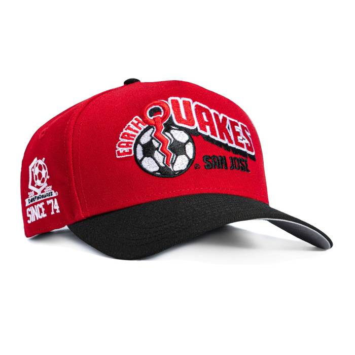 ニューエラ New Era 【 9Forty A-Frame San Jose Earthquakes Since 1974 Patch Snapback Hat Men Red / Black 】 アースクエイクス Snapback スナップバック バッグ メンズ Red 赤・レッド 黒色 ブラック｜スニケス