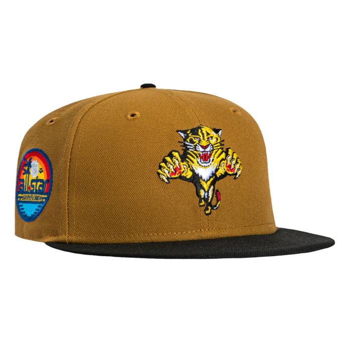 ニュー内鰓 New Era 【 59Fifty Florida Panthers 2023 All Star Game Patch Hat Men Khaki / Black 】 フロリダ州 パンサーズ Game 取り組み メンズ カーキ 黒いこと 黒いこと
