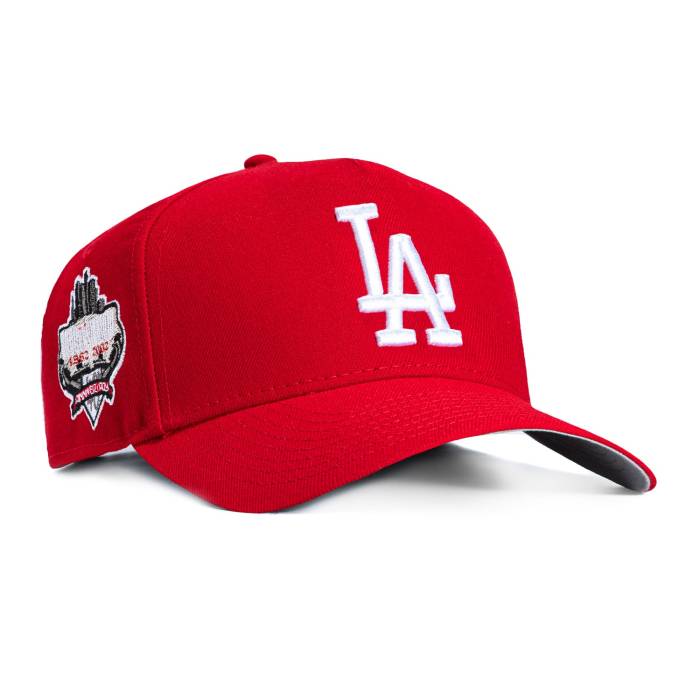 ニューエラ New Era 【 9Forty A-Frame Los Angeles Dodgers 40Th Anniversary Stadium Patch Snapback Hat Men Red / White 】 ドジャース スタジアム Snapback スナップバック バッグ メンズ Red 赤・レッド 白色 ホワイト