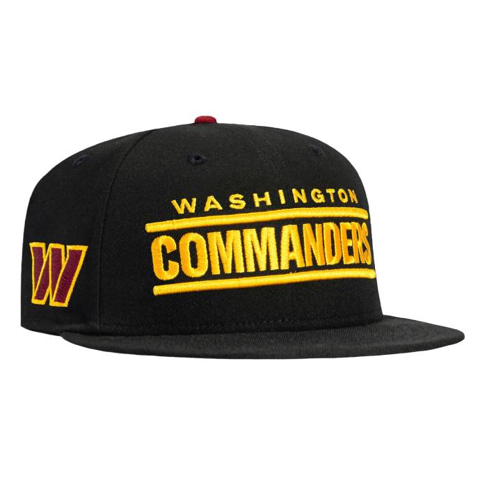 【★百貨店SALE★6/11真夜中2時迄】ニュー内鰓 New Era 【 59Fifty Washington Commanders Logo Patch Word Hat Men Black 】 ワシントン州 ロゴタイプ メンズ 黒いこと 黒いこと