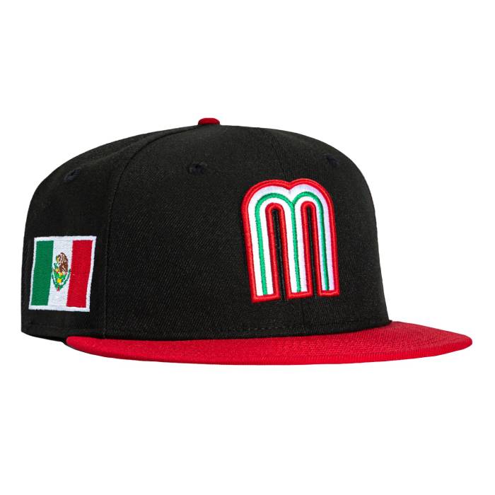 【★百貨店SALE★6/11真夜中2時迄】ニュー内鰓 New Era 【 59Fifty Mexico World Baseball Classic Mexico Flag Patch Hat Men Black / Navy 】 メキシコ合衆国 野球 古典派音楽 メンズ 黒いこと 黒いこと 紺色 米国海軍