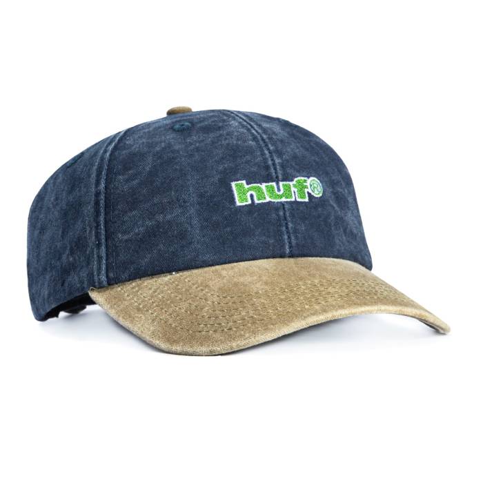 ハフ Huf 【 Two Tone 1989 Washed Strapback Adjustable Hat Men Navy 】 メンズ 紺色 ネイビー