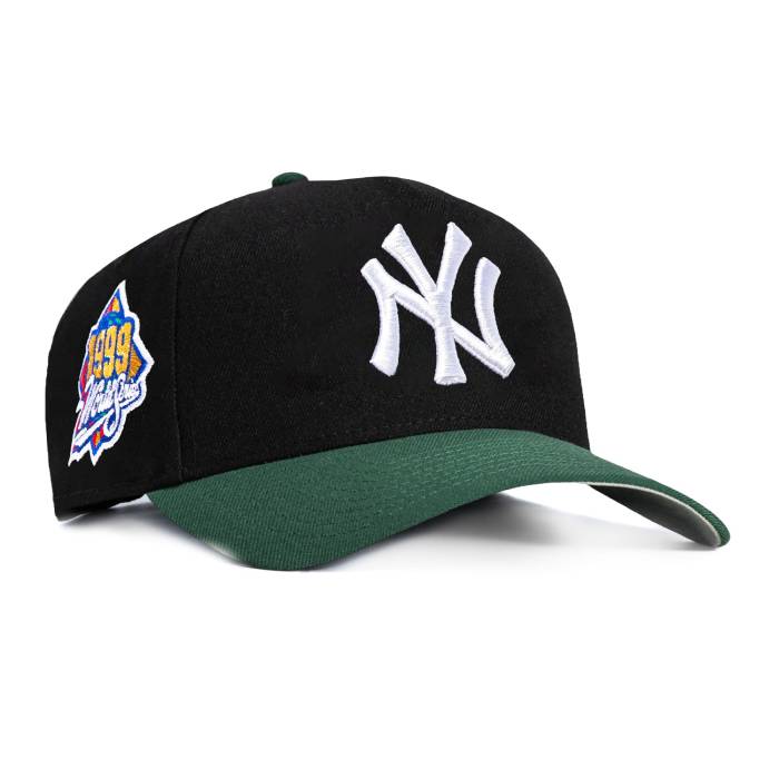 ニューエラ New Era 【 9Forty A-Frame New York Yankees 1999 World Series Patch Snapback Hat Men Black / Green 】 ヤンキース シリーズ Snapback スナップバック バッグ メンズ 黒色 ブラック green 緑・グリーン｜スニケス
