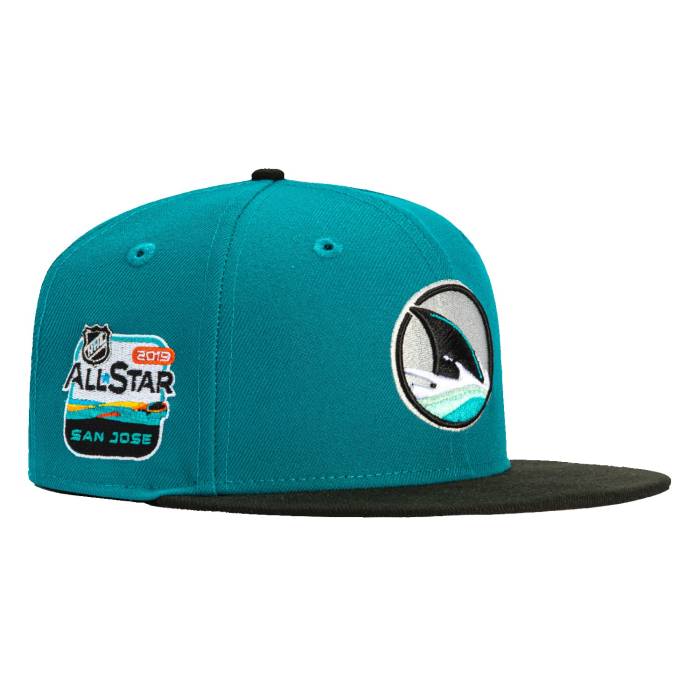 ニューエラ New Era 【 59Fifty San Jose Sharks 2019 All Star Game Patch Alternate Hat Men Teal / Black 】 シャークス Game ゲーム メンズ 黒色 ブラック|スニケス