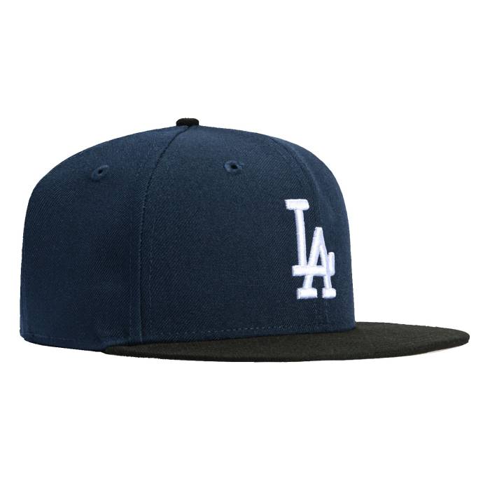 ニューエラ New Era 【 59Fifty Los Angeles Dodgers Hat Men Navy / Black / White 】 ドジャース メンズ 紺色 ネイビー 黒色 ブラック 白色 ホワイト